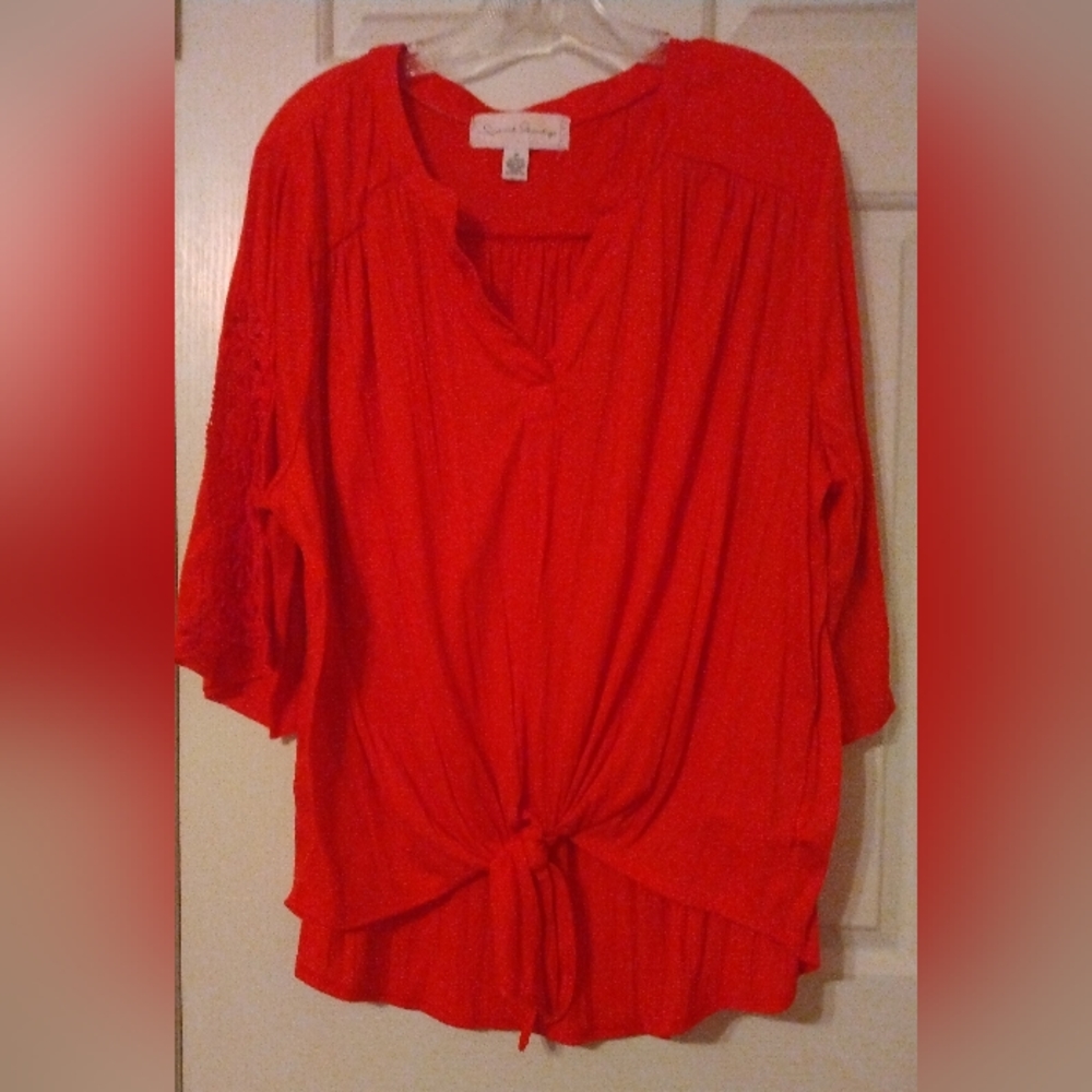 French Laundry deep orange blouse. Size 2X. NWOT